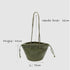 Carmel - Borsa a secchiello in pelle pieno fiore intrecciata a mano Verde