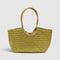 Tally - Handwoven Metallic Color Tote Bag Gold