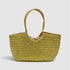 Tally - Handwoven Metallic Color Tote Bag Gold