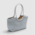 Tally - Handwoven Metallic Color Tote Bag Silver