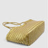 Tally - Handwoven Metallic Color Tote Bag Gold