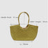 Tally - Handwoven Metallic Color Tote Bag Gold