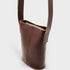 <tc>Carmel - Borsa a secchiello in pelle vegana di mais marrone</tc>