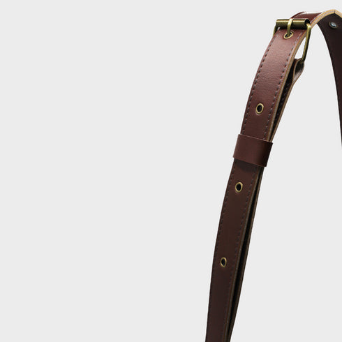 <tc>Carmel - Borsa a secchiello in pelle vegana di mais marrone</tc>