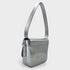 Busta - Borsa Midi in pelle vegana argento metallizzato