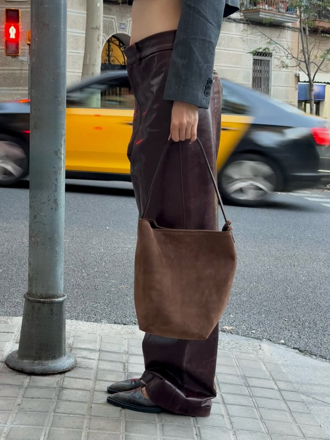 Ella - Minimalism Suede Leather Bag