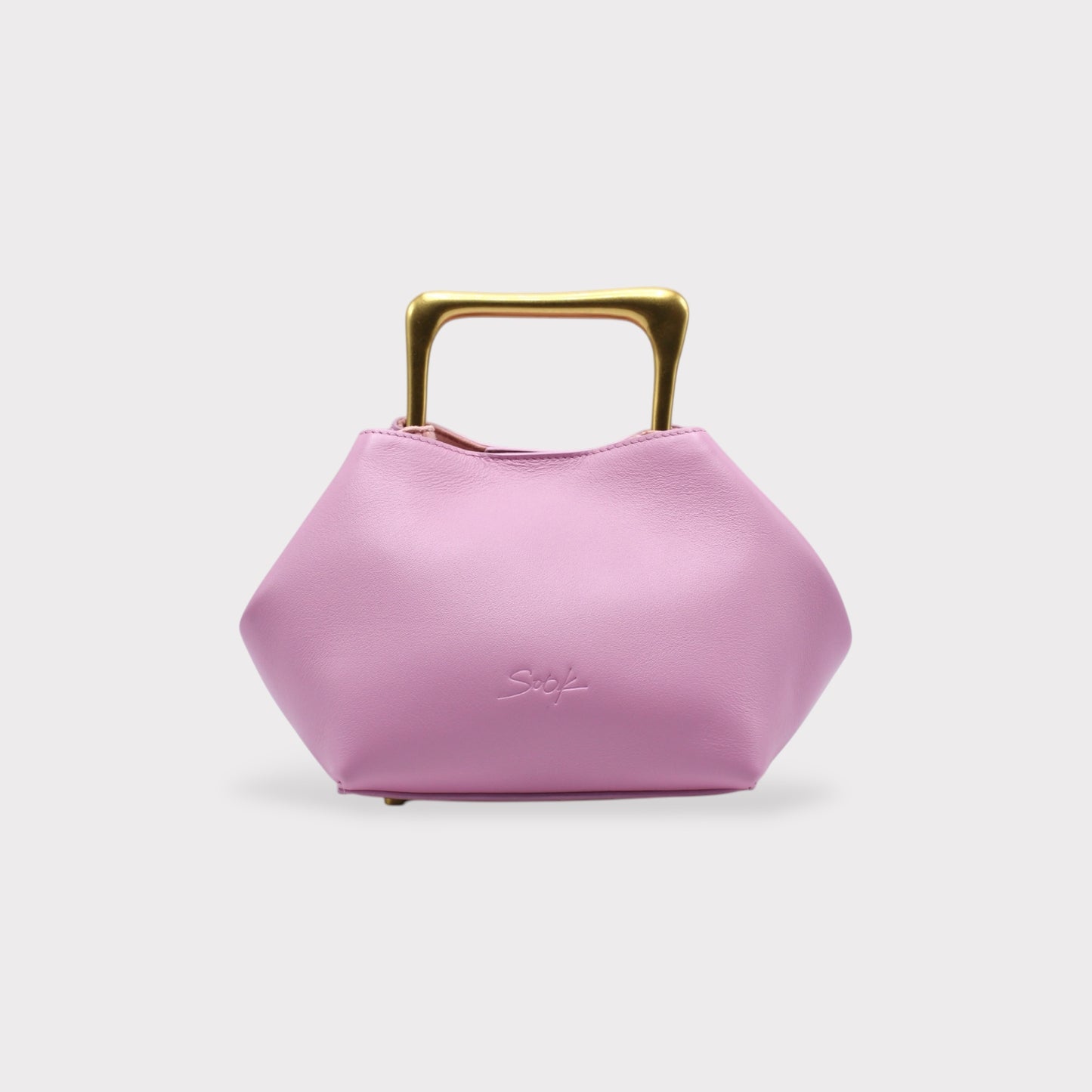 Sora - Metallic Handheld Bag Shoulder Bag Pink