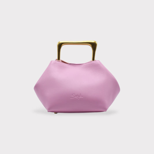 Sora - Metallic Handheld Bag Shoulder Bag Pink