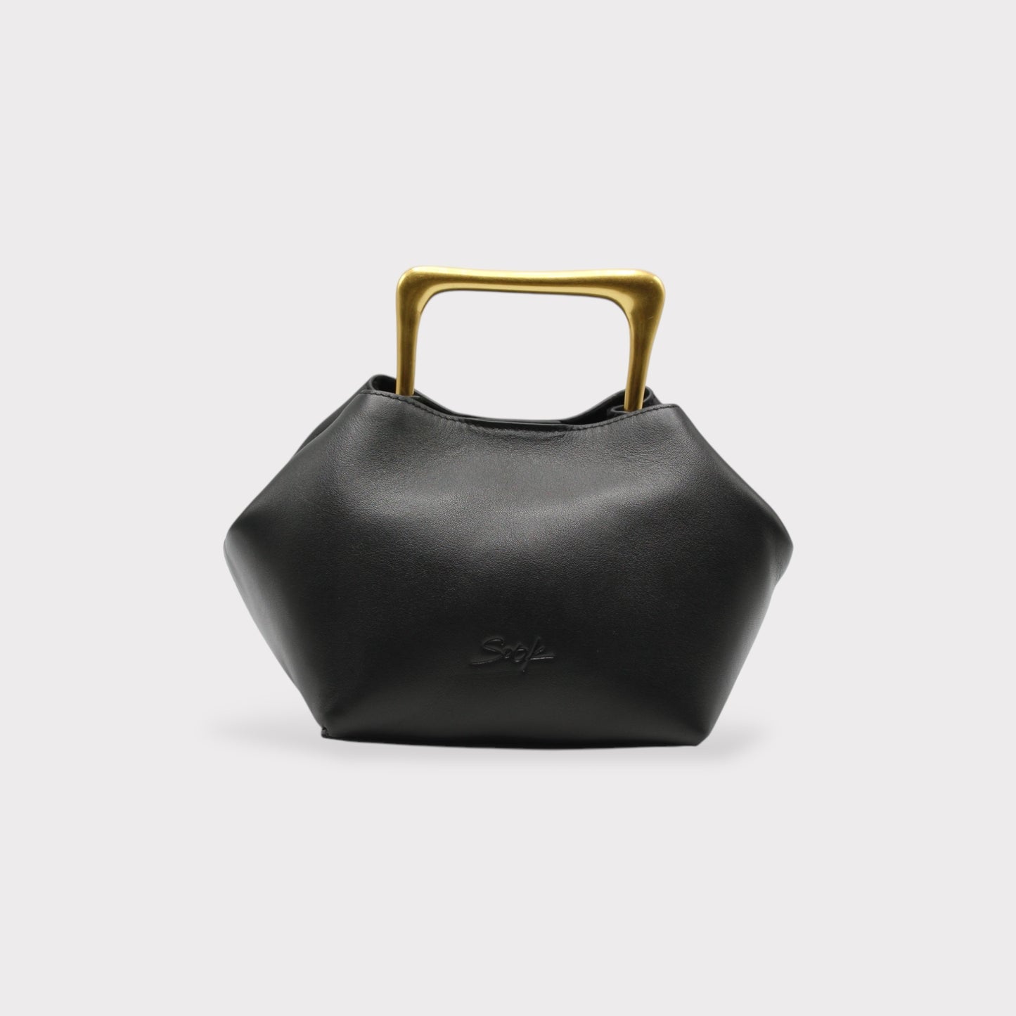 Sora - Metallic Handheld Bag Shoulder Bag Black
