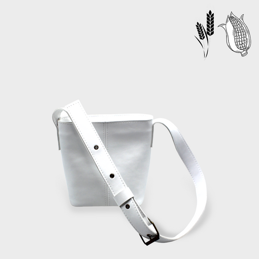 <tc>Sac Seau Cuir Vegan Caramel Maïs Blanc</tc>